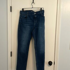 Mid rise boyfriend jeans from Old Navy.  Size 16.  Medium wash.